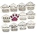 io tags Pet ID Tags, Personalized Dog Tags and Cat Tags, Custom Engraved, Easy to Read, Cute Glitter Paw Pet Tag (1)