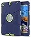 iPad Mini Case, iPad Mini 2 Case,iPad Mini 3 Case,TOPSKY [Robot Series] High Impact Defender Shockproof Case For iPad Mini/ iPad Mini 2/ iPad Mini 3, Navy Blue/Lemony Yellow