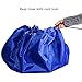 Toy Organizer and Children's Floor Activity Mat and Toys Storage Bag 60inch Multi Purpose Play Bag Fast Collection Toys Quick Pouch for Storing Small and Medium Size Toys Picnic Shoulder Bag (blue)