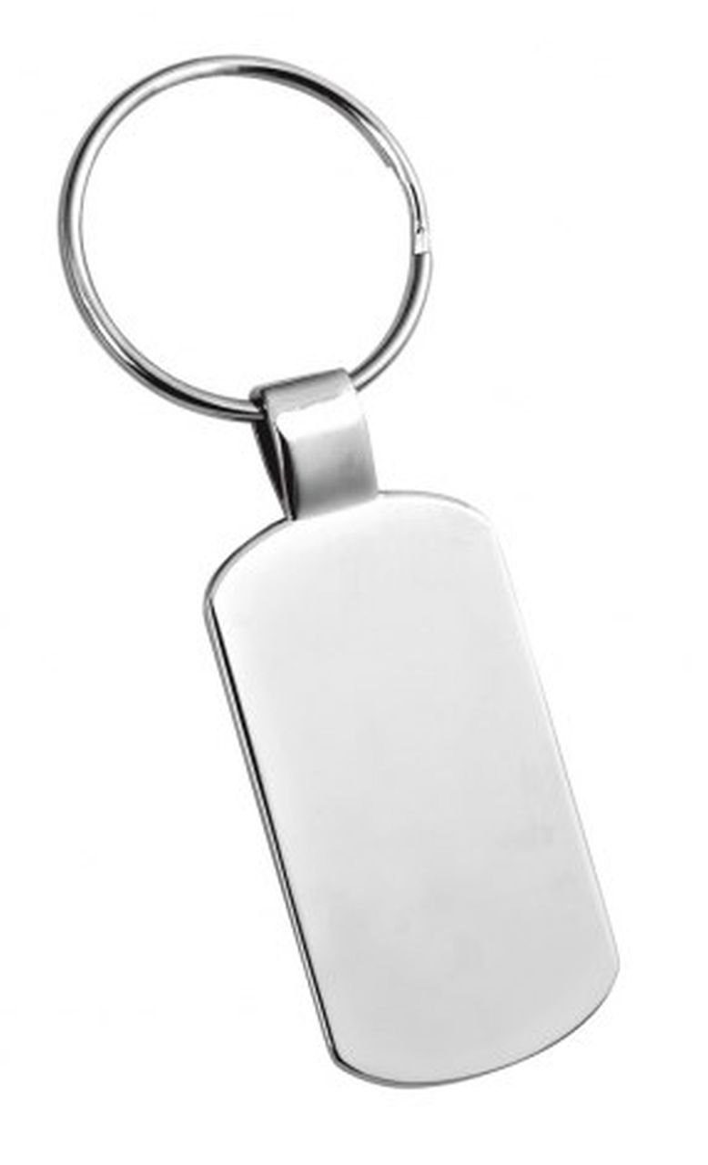 Ten Key ring rectangular plate cod.EL7794 cm 9,5x3,5x0,5h by Varotto & Co.