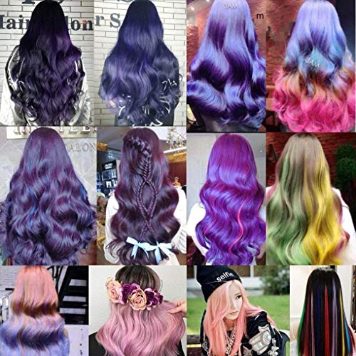 20 Pieces Hair Dye Coloring Kit Include Hair Tinting Bowl Hair Dye Brush Hair Highlighting Board Ear Cover Gloves Clips Disposable Hair Coloring Cape Shower Cap for DIY Salon Home