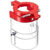 ElaraBerry Drill Press Guard Adjustable Flip-up Shield Clear Cover, 62mm | Safety Drill Press Guard Shield, Durable PVC, shields from Debris, Transparent for Visibility, Workshop Safety Accessory