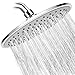 Large Rain Shower Head, WarmSpray Luxury High Flow Rainfall Shower Head, 9 Inch Waterfall Bathroom Showerhead with Adjustable Angles, Anti-Clogging Silicone Nozzles