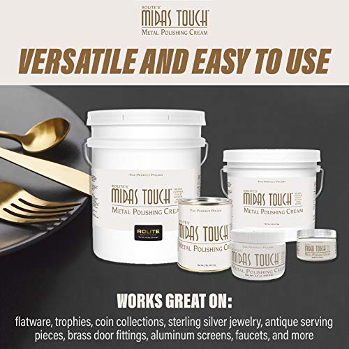 Rolite Midas Touch Metal Polishing Cream Cleaner and Polishing Rouge