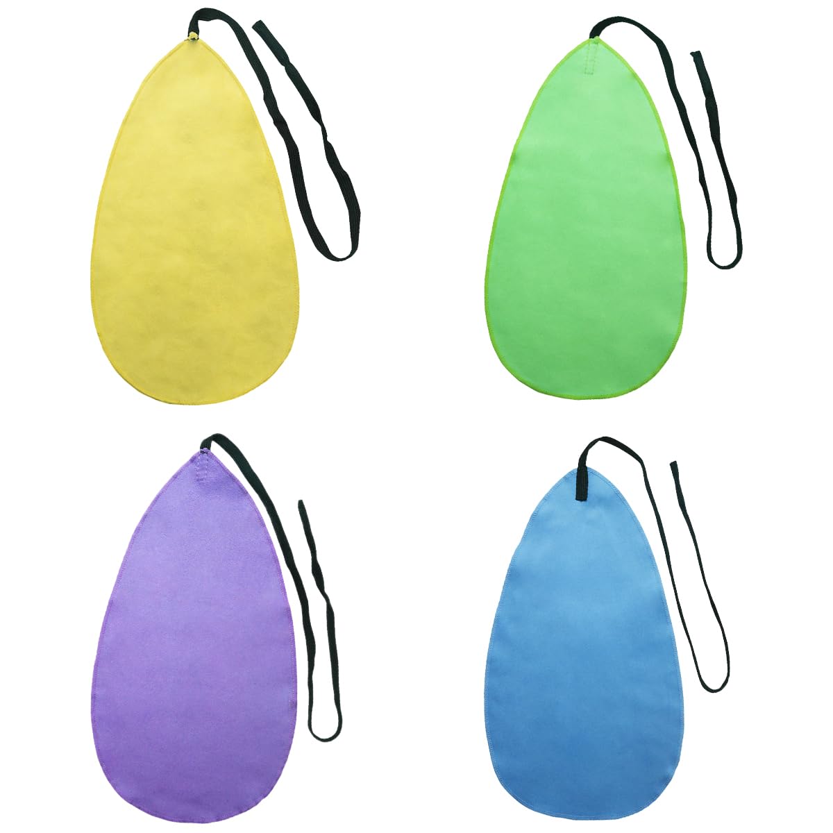 FERCAISH 4pcs Flute, Clarinet, Oboe, Saxophone Cleaning Cloths; Wind Instrument Cleaning Cloths; Multicolor; Artificial Deerskin Velvet