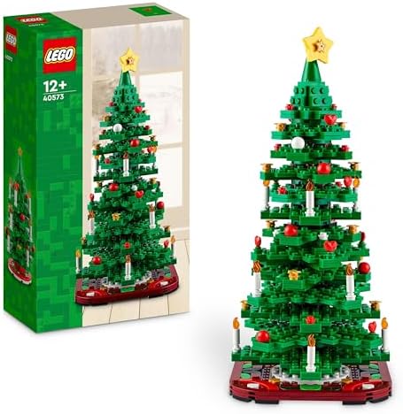 Árbol de Navidad Juguete de Construcción, Decoración Navideña para Salón o Dormitorio, Juego Imaginativo, Manualidades en Familia, Regalo para Niñas y Niños de 12 Años o Más 40573