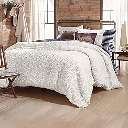 G.H. Bass Plush Sherpa Cable Knit Fluffy Soft Solid