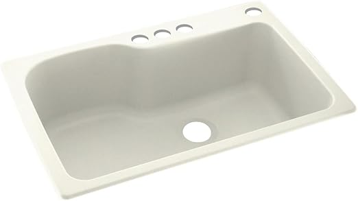 Swanstone Ks03322sb 018 4 4 Hole Solid Surface Kitchen Sink 33 X