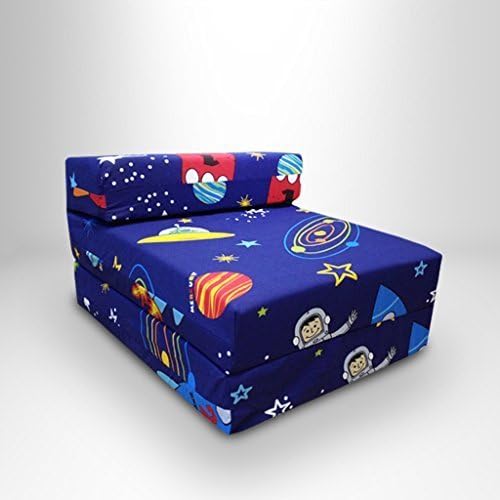 Children's Space Boy Single Fold Out Foam Z Bed Sleepover Guest