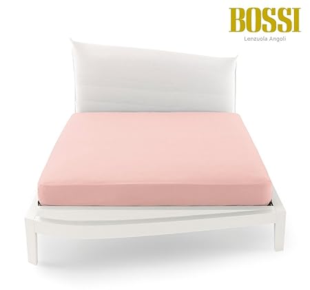 Lenzuolo Col 5 Rosa Tinta Unita Con Angoli Una Piazza E