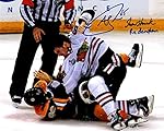 Andrew Shaw Inscribed "Shawshank Redemption" Autographed Signed Chicago Blackhawks Stanley Cup Fight 8x10 Photo