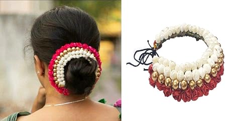 Buy Glan Artificial Hair Gajra Flower Bridal Hair Accessories For
