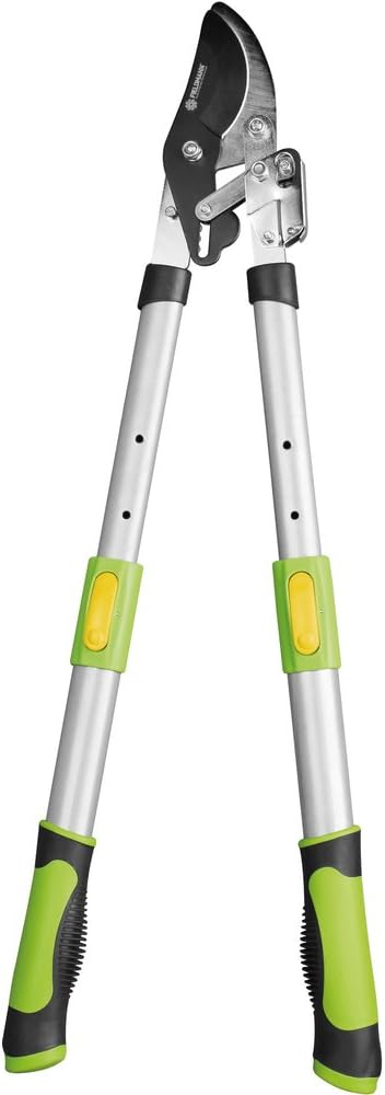 Fieldmann Branches and Scissors AUD Stainless Steel with Rubber Handle | Lopper with Telescopic Handle, Non-Stick Coated, Hardened Precision Steel Length 68 – 92 cm