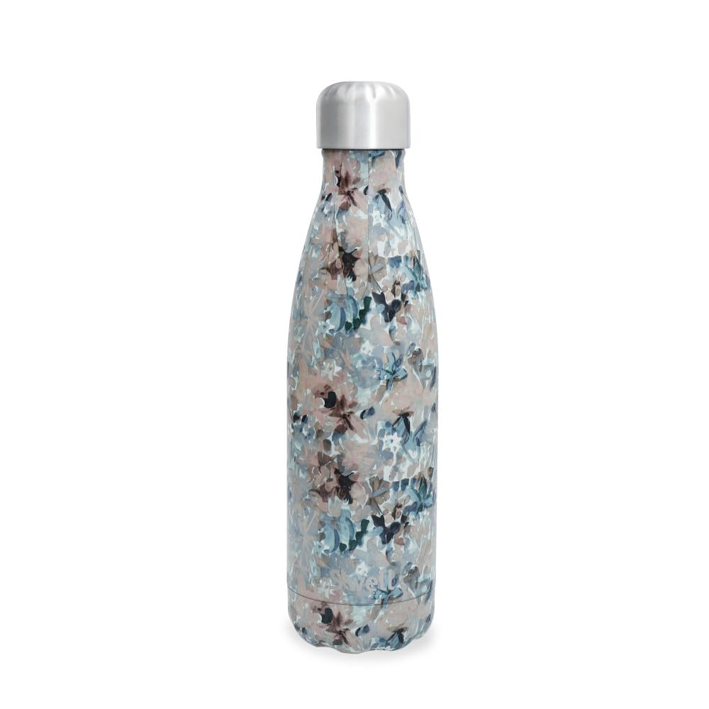 S’well Stainless Steel Water Bottle 17 ounces Forest Bloom Triple Layered Vacuum Insulated Containers Keeps Drinks Cold for 36 Hours and Hot for 18 Perfect for On the Go