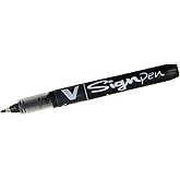 Pilot V Sign Pen Liquid Ink 2.0 mm Tip - Black, Single Pen