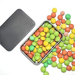 Gere 6 Pack Metal Rectangular Sliding Lid Tin Boxes