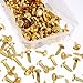 Shappy 500 Pieces Paper Fasteners Brass Plated Scrapbooking Brads Round Metal Brads with Storage Box for Crafts Making DIY, Gold and Silver
