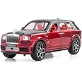 Toy Car Model Rolls-Royce Cullinan 1/24 Red Alloy Collectibles Die-cast Vehicles with Sound and Light