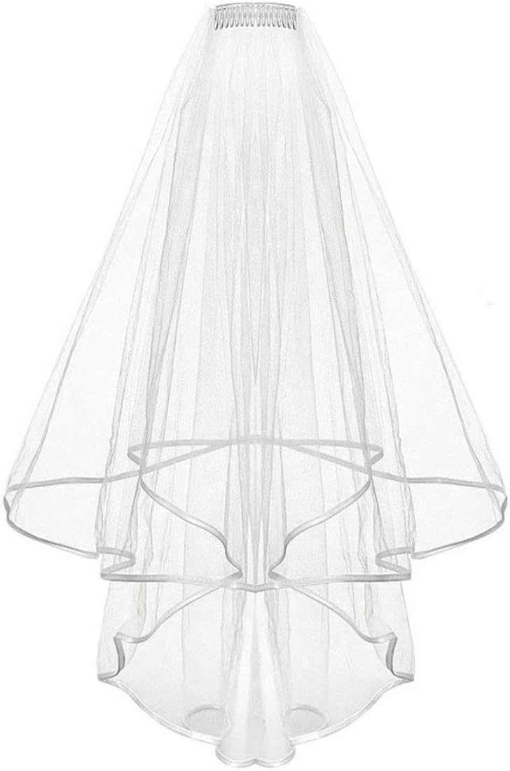 Lantesi Bridal Veil with Comb & Bride To Be Sash for Bachelorette Party Decoration Supplies, Wedding