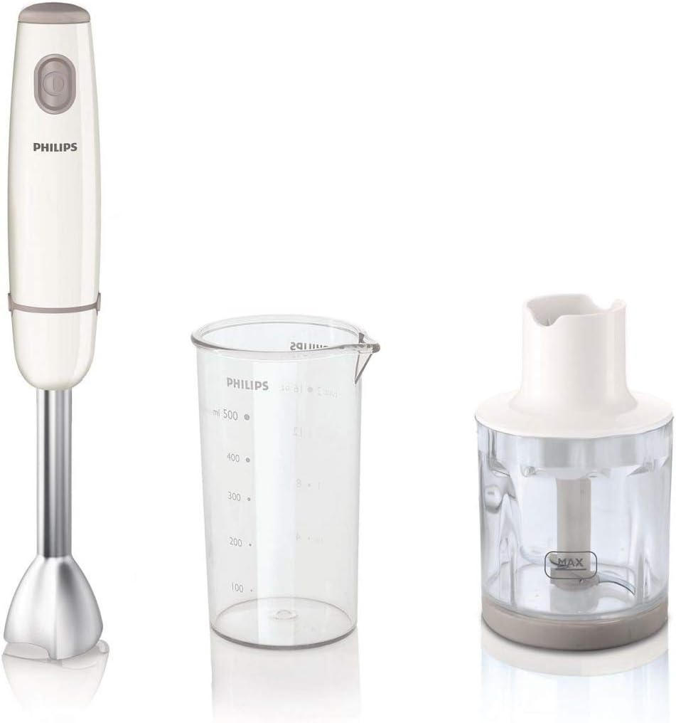 Philips HR1605 Hand blender 550 Watts, Metal bar, ProMix, Chopper