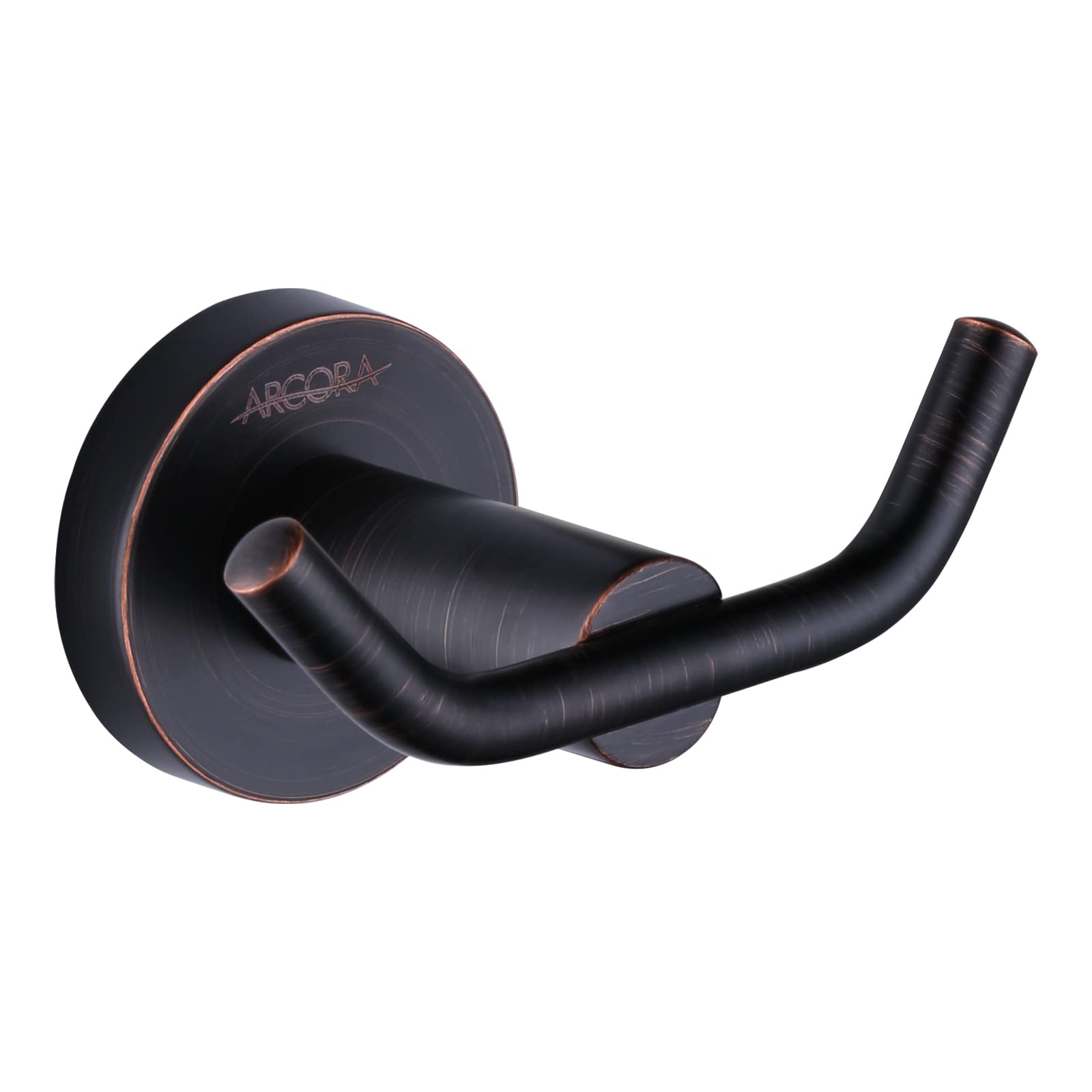ARCORA Stainless Steel Oil Rubbed Bronze Double Wall Hooks, Heavy Duty Robe & Towel Hooks for Bathroom