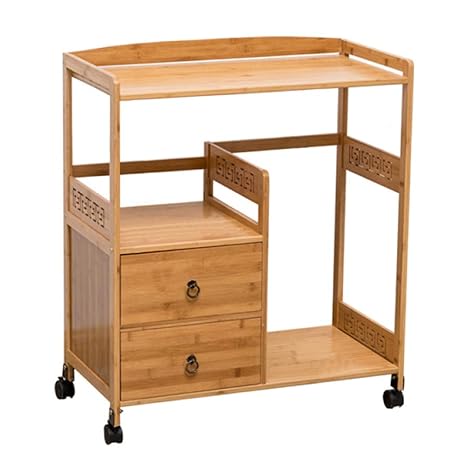 Amazon Com Liulife Storage Serving Trolley Cupboard With Casters