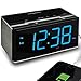 iTOMA Electronic Alarm Clock Radio-Bluetooth Stereo Speakers,FM Radio,Dual Alarm,Snooze,Brightness Dimmer,USB Charging Port,Backup Battery(CKS3501BT)