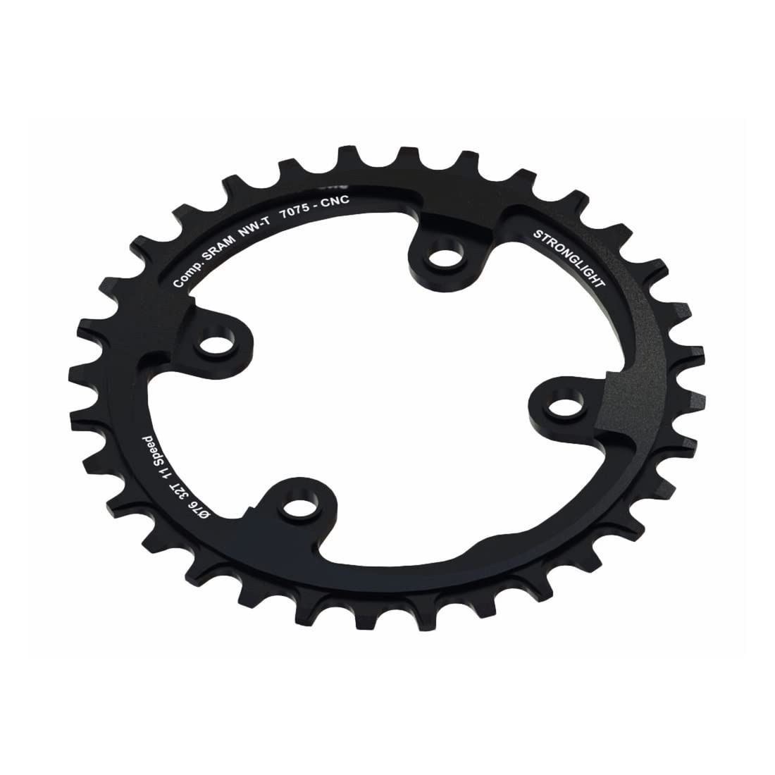 Stronglight Unisex – Adult MTB 1x11 Chainring, Black, One Size