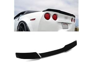AUTOJOY CLUB Trunk Wing Spoiler Painting Fit for 2005-2013 Corvette C6 ZR1 H Style Rear Spoiler Wing (Gloss Black)
