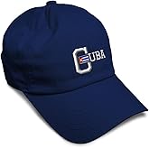 Speedy Pros Soft Baseball Hat Embroidered Dad Hat Cuba Cuban Embroidery Men & Ladies Baseball Cap Cotton