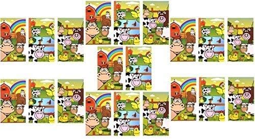 Express Goods 20 X Mini Farm Animals Notebooks