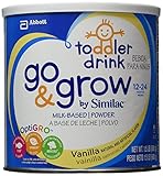 Similac Go & Grow Vanilla, Milk Based Toddler Drink with Iron, Powder, 24 Ounces