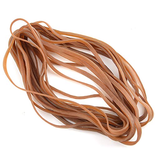 Coopay 60 Pieces Large Rubber Bands Trash Can Band Set Elastic Bands for Office Supply, Trash Can, File Folders, Cat Litter Box, Size 8 inchesï¼ˆYellowï¼‰