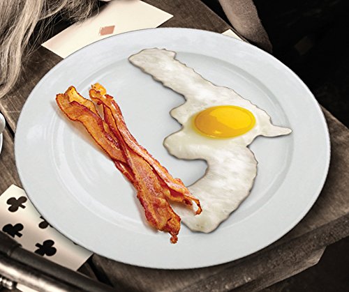 Barbuzzo Gun Shaped Egg and Pancake Shaper and Fryer - Nonstick Silicone Egg and Pancake Mold shaped like a Revolver - Breakfast Egg Cooking Mold that will Pistol-Whip your Hunger - Thumbnail 5