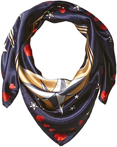 Orchid Row Women's Interstellar Love Silk Effect Fashion Bandana Scarf Navy O/S
