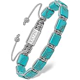 RTZN® Mens Turquoise Bracelet – Premium Handcrafted Western Turquoise Bracelets for Men – Adjustable Turquoise Beaded Bracelet