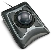 Kensington Expert Trackball Mouse (K64325), Black Silver, 5"W x 5-3/4"D x 2-1/2"H