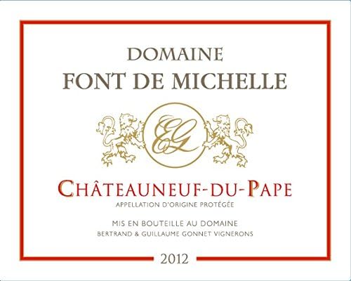 2012 Font de Michelle Chateauneuf-du-Pape Cuvee Tradition 750 mL