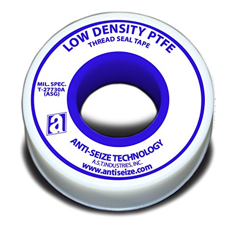 26135 White PTFE Low Density Tape, 520" Length, 0.5" Width (Pack of 5)