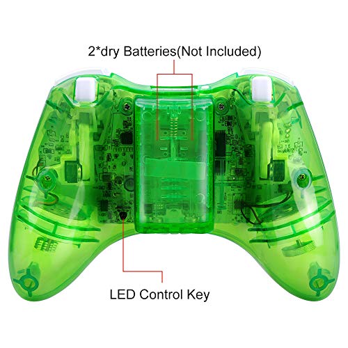 Wireless Controller for Xbox 360, PowerLead Wireless Gamepad Vibration Shock for Microsoft Xbox