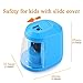 SMARTRO Pencil Sharpener, BEST Heavy Duty Steel Blade, Electric Pencils Sharpener with Auto Stop for Colored Pencils Artists Kids Adults (blue)