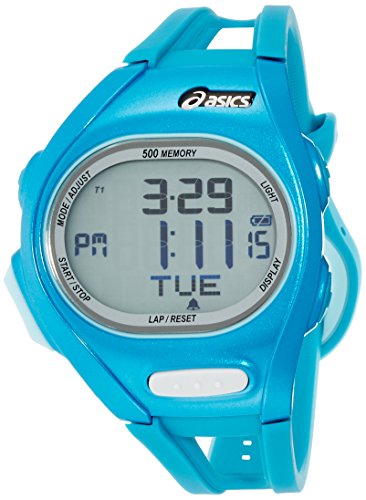 Asics Unisex Race CQAR0204 Blue Polyurethane Quartz Watch with Digital Dial
