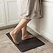 NewLife by GelPro Anti-Fatigue Designer Comfort Kitchen Floor Mat Stain Resistant Surface with 5/8” thick ergo-foam core for health and wellness 18x30 Grasscloth Pecan