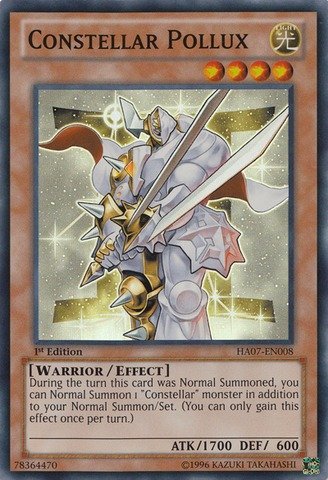 Yu-Gi-Oh! - Constellar Pollux (HA07-EN008) - Hidden Arsenal 7: Knight of Stars - 1st Edition - Super Rare