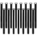 Reusable Hook and Loop Cinch Straps [15 Pack] [12 inch] Multipurpose Securing Straps (Black) for Cable Management