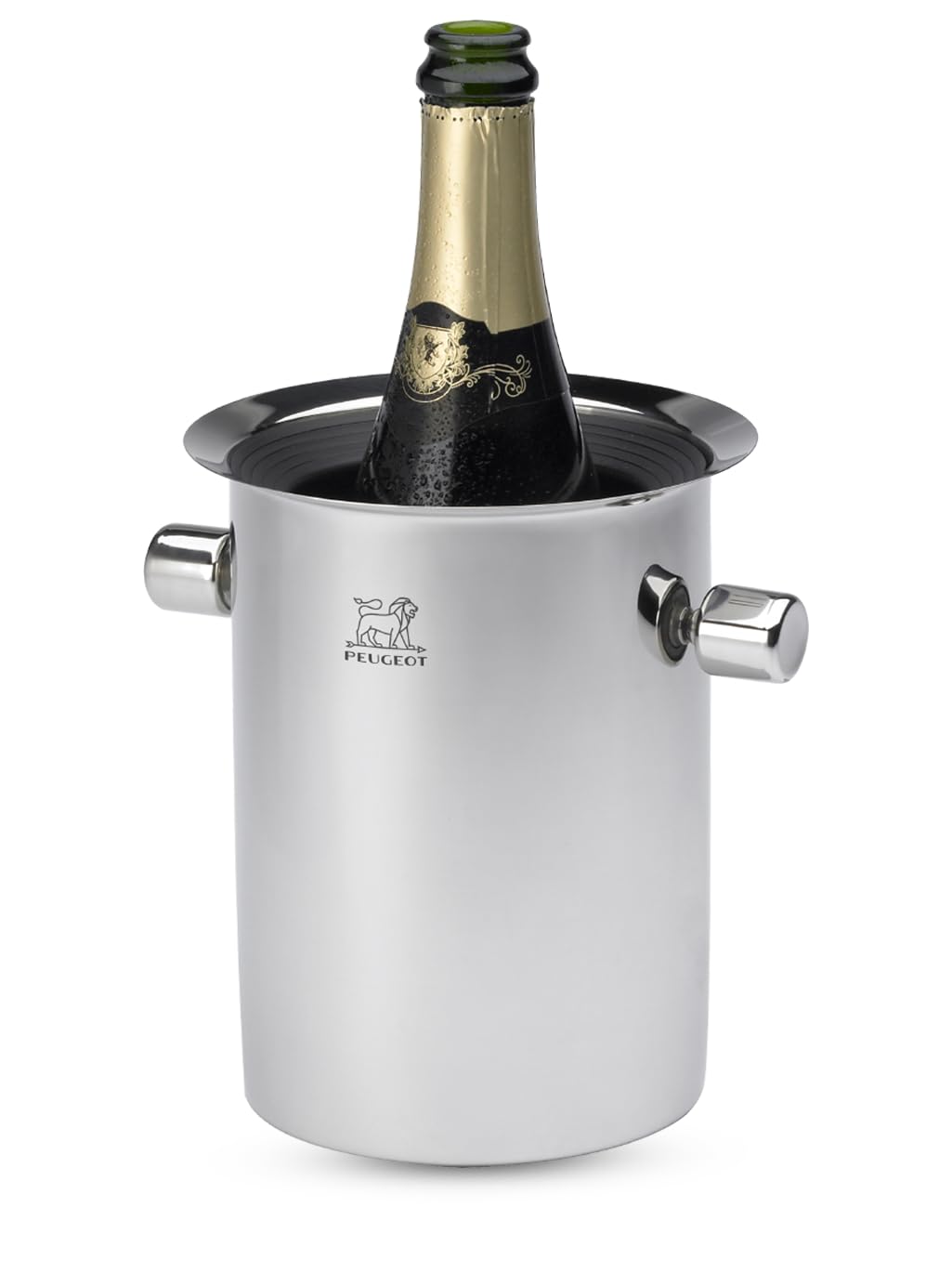 Peugeot - Thermal Balancing Bucket Stainless Steel - Wine Chiller, Silver, 19cm tall 16cm diameter
