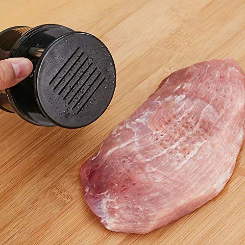 HouseHoo Meat Tenderizer, Professional Stainless Steel Meat Tenderizer Tool with 56-Blade, BBQ Tenderizer for Meat, Steak, Fish, Meat Tenderizer Needle, Manual Meat Tenderizer and Kitchen Accessories