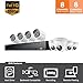 Samsung Wisenet SDH-C74083HFN 8 Channel Full HD Video Security System with 2TB HDD, 4 Bullet Cameras and 4 Dome Cameras