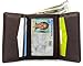 Big Skinny Men's Tri-Fold Leather Slim Wallet, Holds Up to 25 Cards, Brown