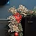 Valery Madelyn 6 Packs Gold Glitter Christmas Picks with Artificial Pine Cone and Leaves for Christmas Flower Arrangements Wreaths and Holiday Decorations (Leaves)